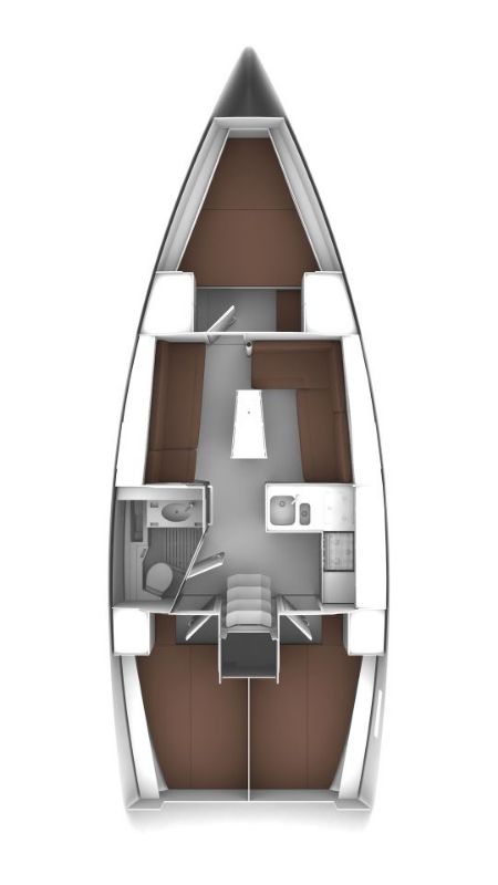 Bavaria Cruiser 37 (3 cab) Sketch