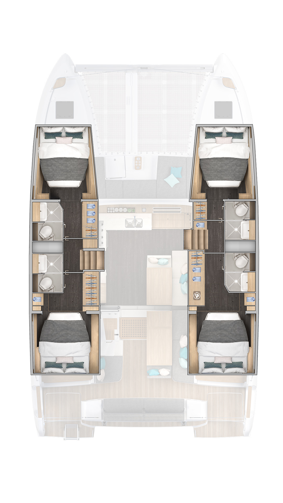 Lagoon 43 „Bunga Bunga“ als Charteryacht