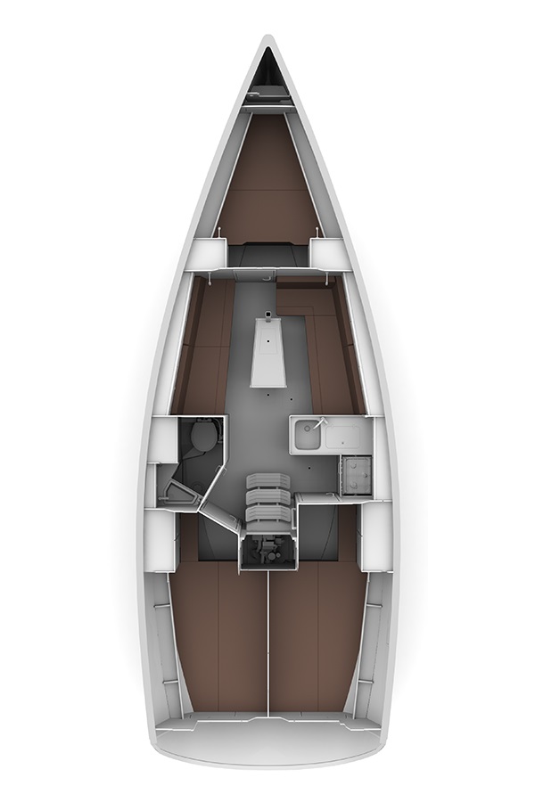 Bavaria Cruiser 34 (3cab/1wc) Sketch