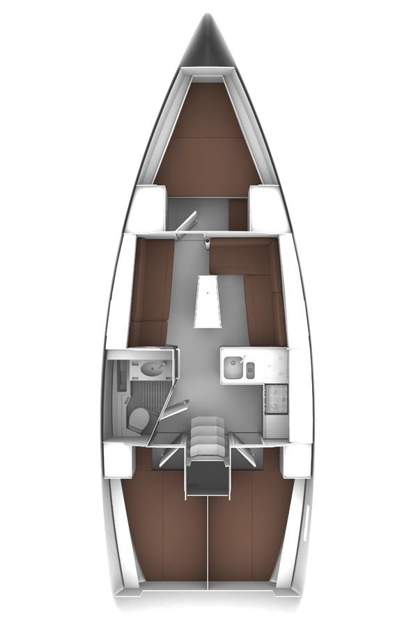 Bavaria Cruiser 37 (3 cab) Sketch