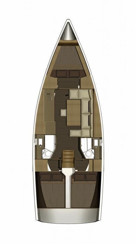 Dufour 382 Grand Large (3 cab/2wc) Sketch