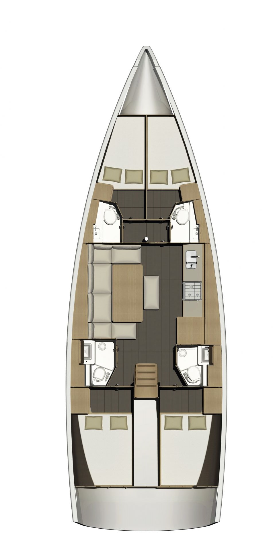 Dufour 460 Grand Large Sketch