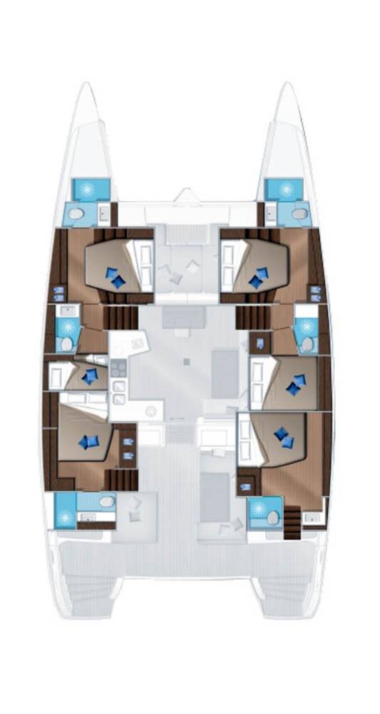 Lagoon 52 F (6+2cab/6wc) Sketch