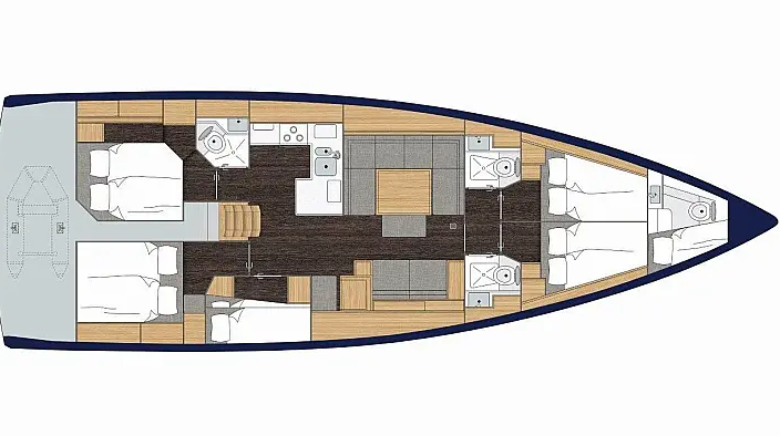 Bavaria C50 (5+1cab/3wc) Sketch