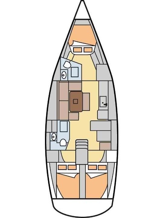 Dufour 405 Grand Large Sketch