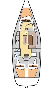 Dufour 425 Grand‘ Large Sketch