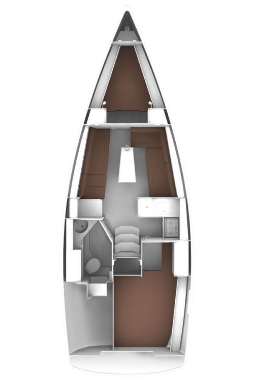 Grundriss von Bavaria Cruiser 33 GIRICA