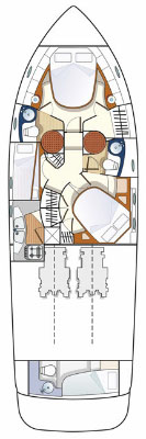 Azimut 46 (4Cab/2WC) Sketch