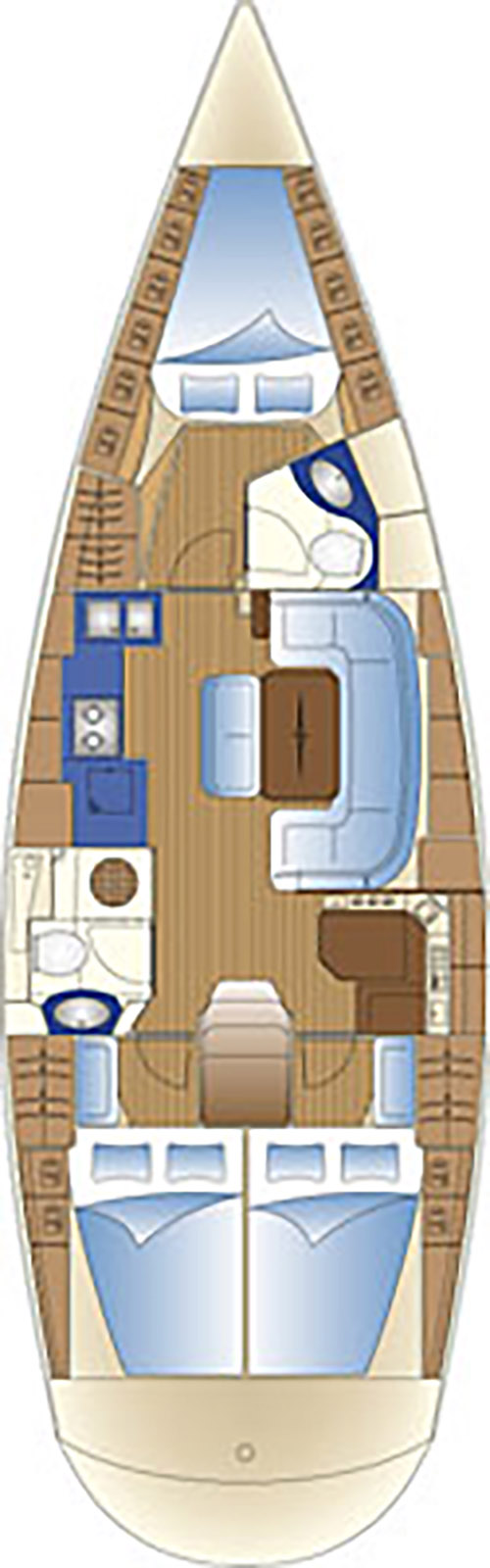Bavaria 42 Cruiser (3 cab) Sketch