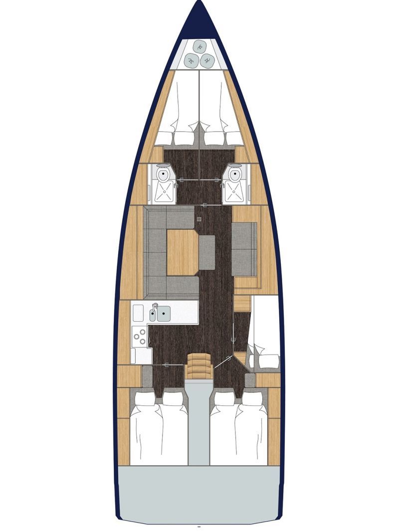 Bavaria C45 (5cab) Sketch