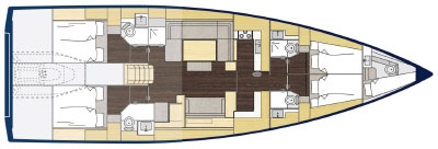 Bavaria C57 (4+1cab) Sketch