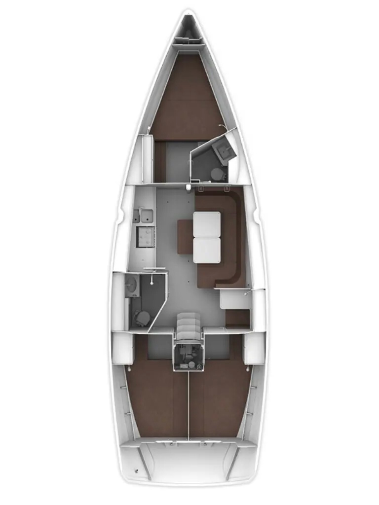 Bavaria Cruiser 41 (3 cab) Sketch