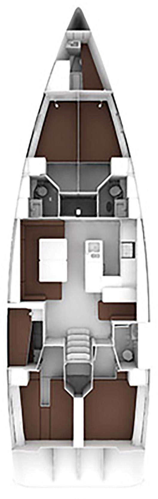 Bavaria Cruiser 56 (5+1cab/3wc) Sketch