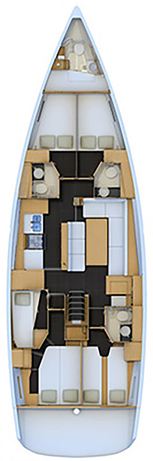 Jeanneau 54 (5+1 cab, 3WC) Sketch