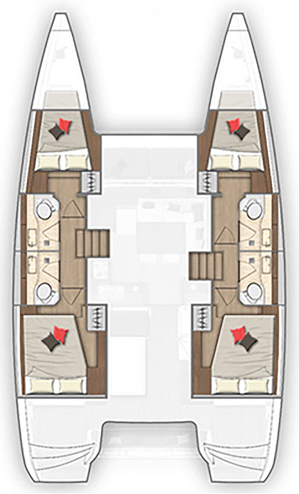 Lagoon 40 (4cab/4wc) Sketch