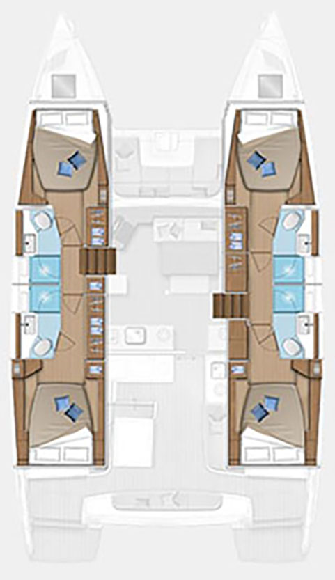 Lagoon 46 (4+2cab) Sketch