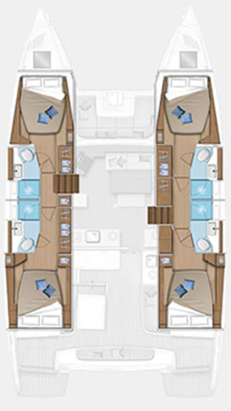 Lagoon 46 (4+2cab) Sketch