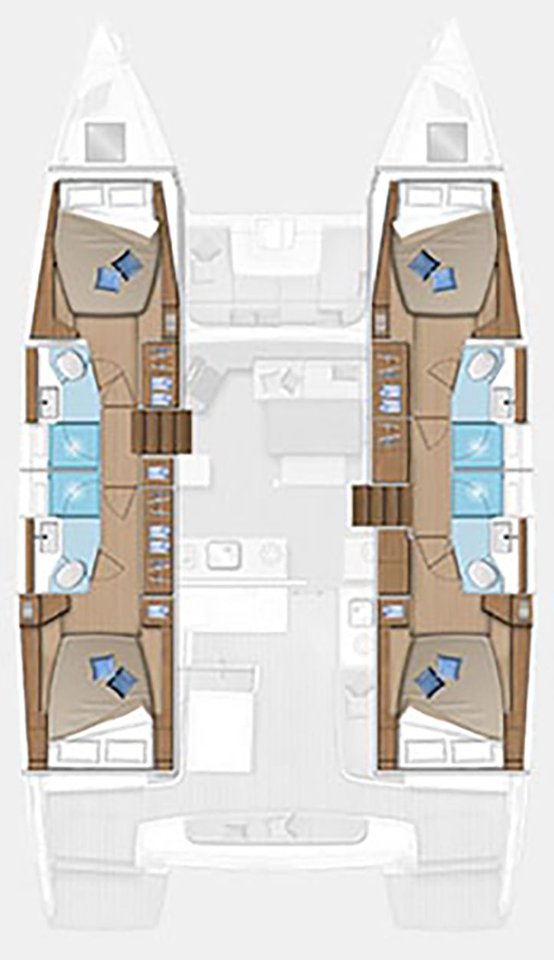 Lagoon 46 (4+2cab) Sketch
