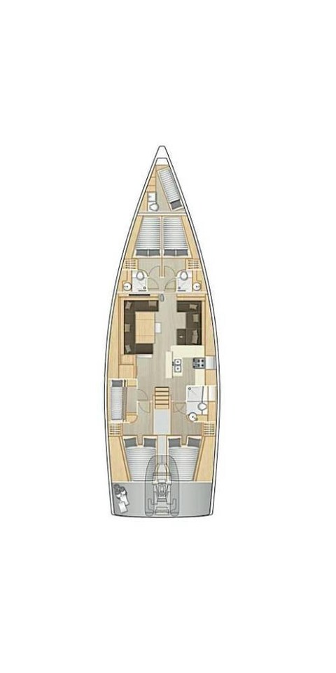 Hanse 588 (5+1cab/3+1wc) Sketch