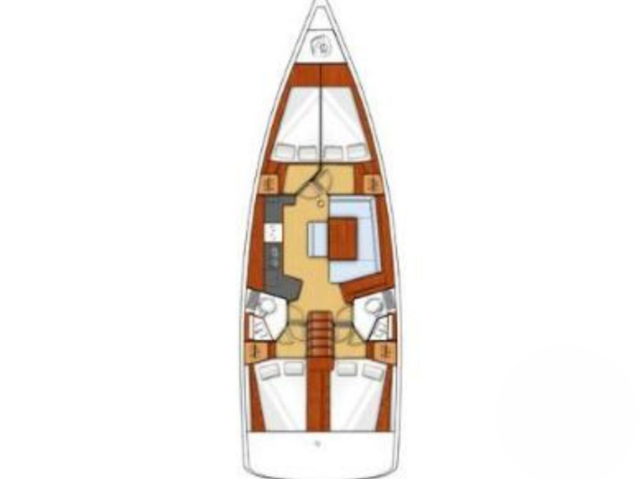 Oceanis 45 (4 cab) Sketch