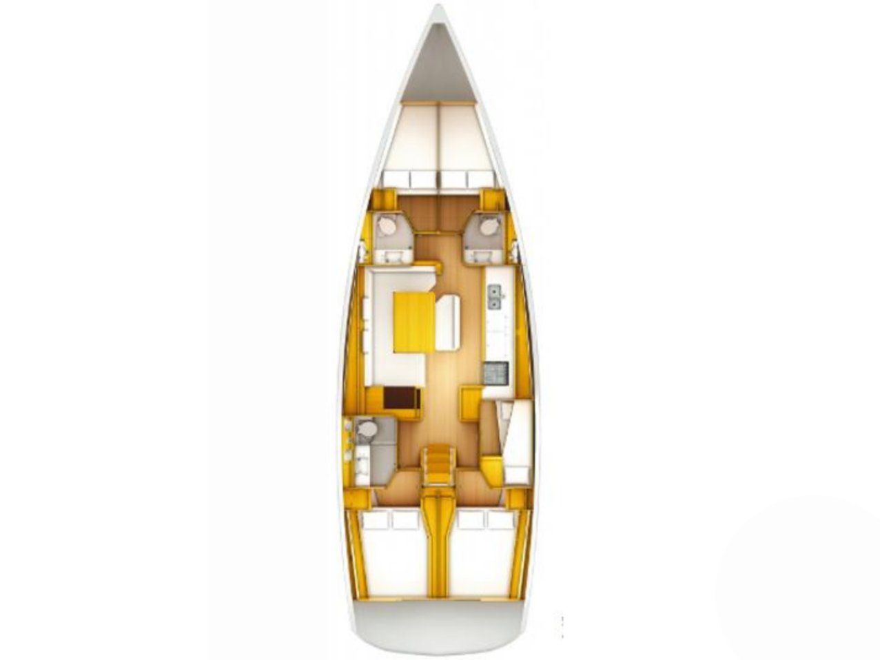 Sun Odyssey 519 (5cab/3wc) Sketch