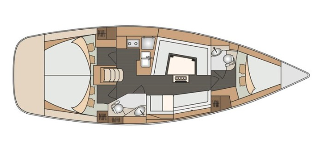 Elan 40 Impression (3Cab/2WC) Sketch