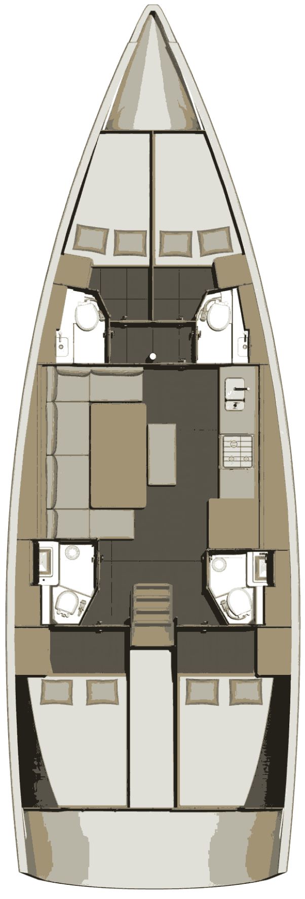 Dufour 460 Grand Large Sketch