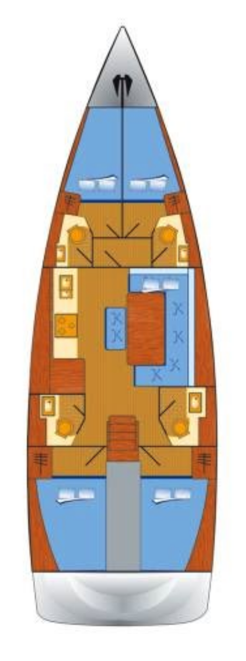 Dufour 460 Grand Large Sketch