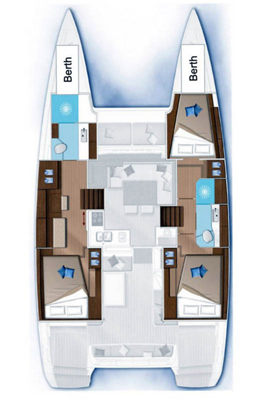 Lagoon 40 (3+2cab/2wc) Sketch
