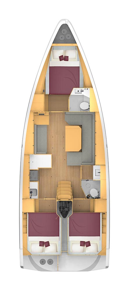 Bavaria C42 „Siroco“ als Charteryacht