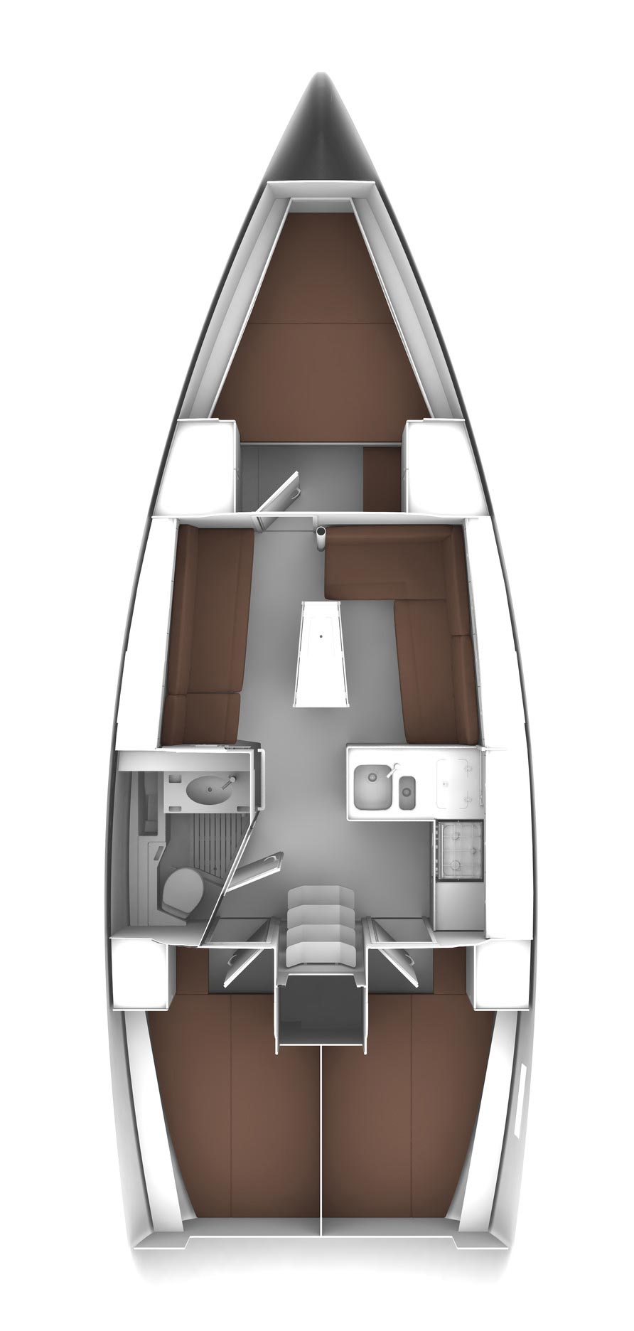 Bavaria Cruiser 37 „Qing“ als Charteryacht