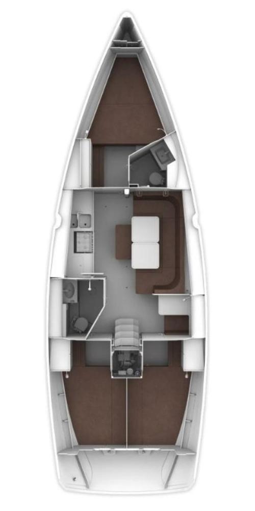 Grundriss von Bavaria Cruiser 41 Jazz