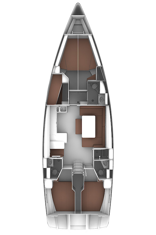 Bavaria Cruiser 51 (5 cab) Sketch