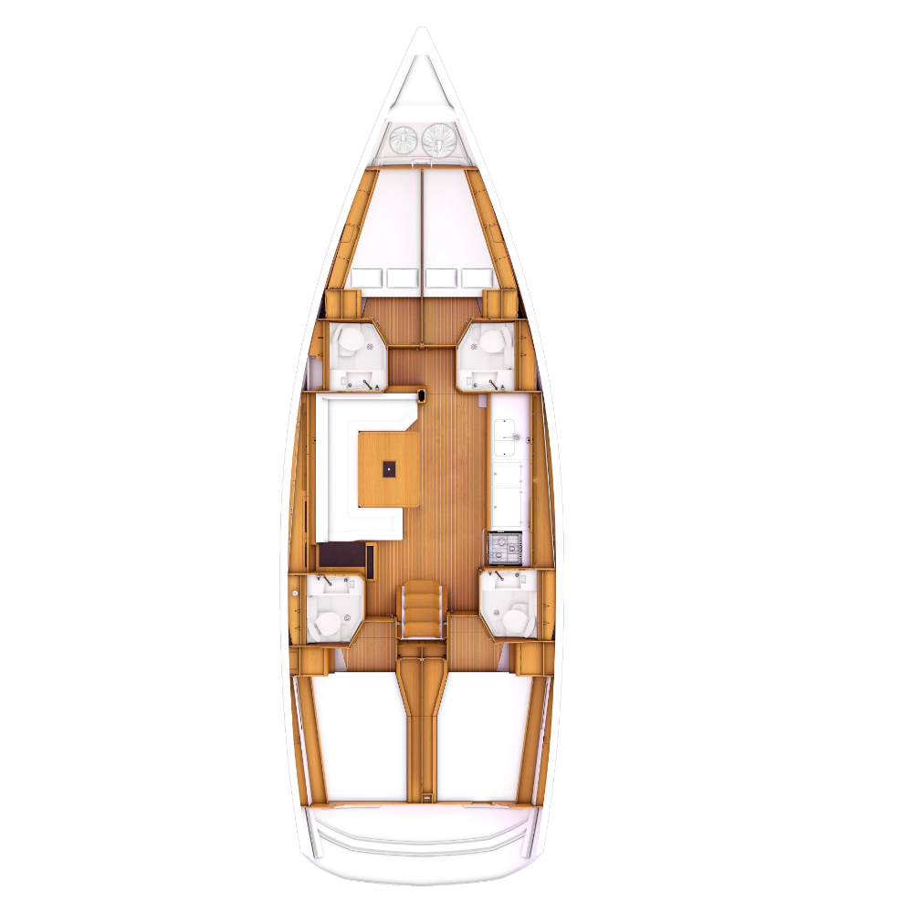 Sun Odyssey 479 (4cab/4wc) Sketch