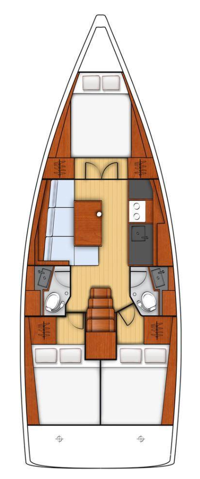 Oceanis 38.1 (3cab2wc) Sketch