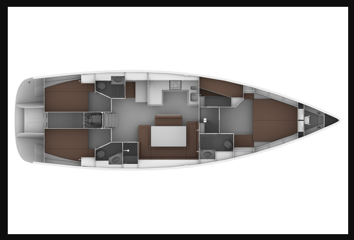 Bavaria Cruiser 50 (4 cab) Sketch