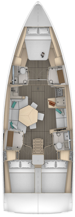 Dufour 44 „Experience 2“ als Charteryacht