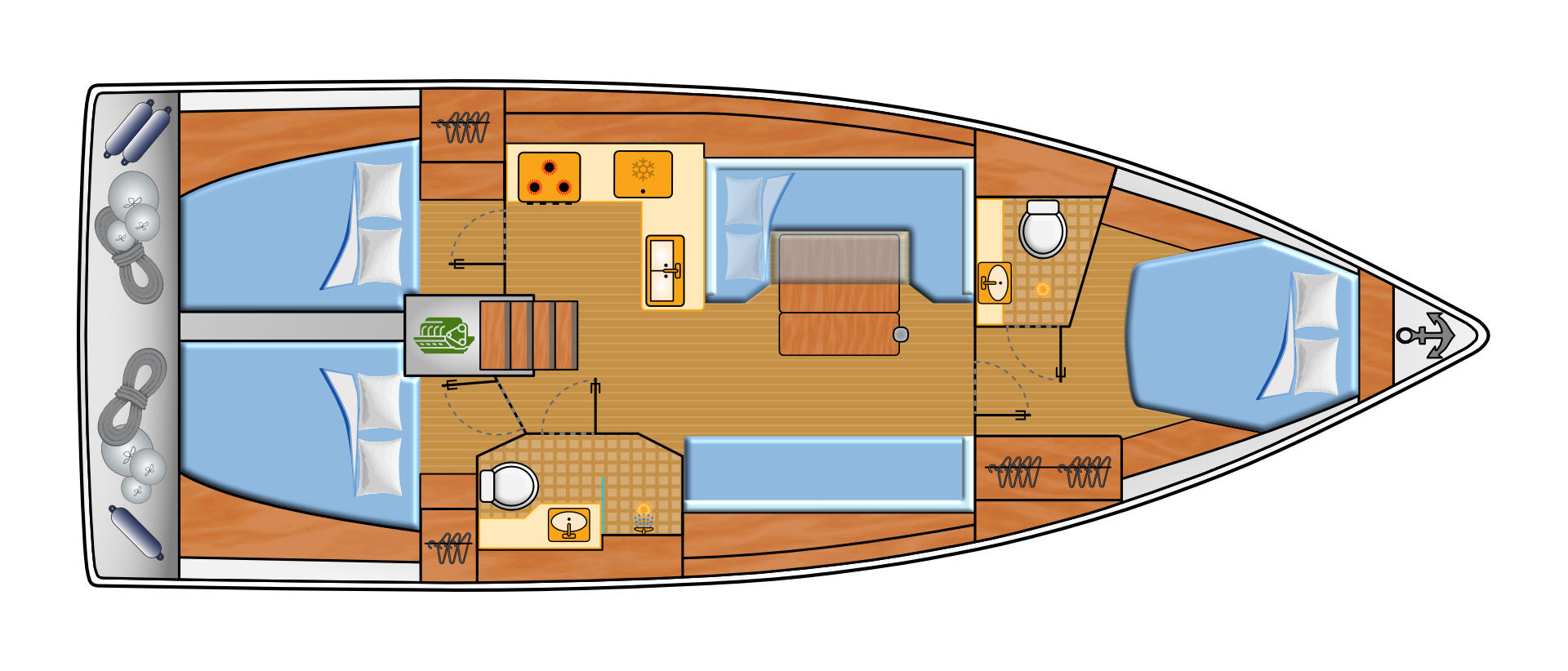Hanse 410 Sketch