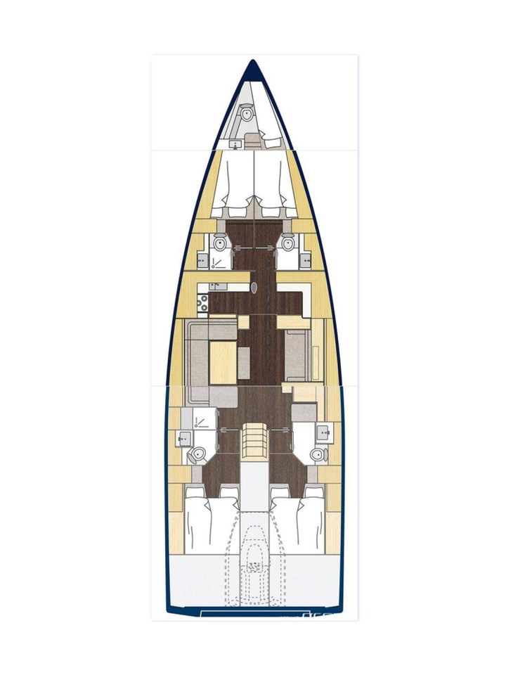 Bavaria C57 (4+1cab) Sketch