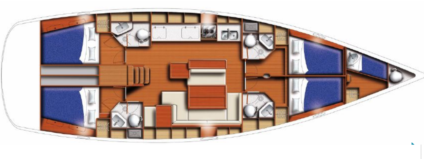 Oceanis 50 Family (5+1Cab/3WC) Sketch