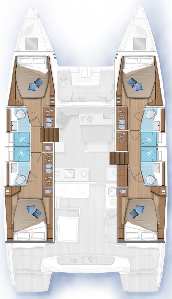 Lagoon 46 (4+2cab) Sketch