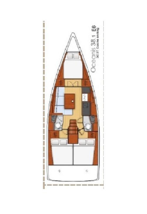 Oceanis 38.1 (3cab2wc) Sketch