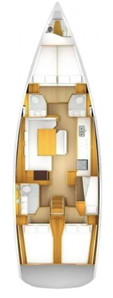 Sun Odyssey 519 (5+1cab/3wc) Sketch