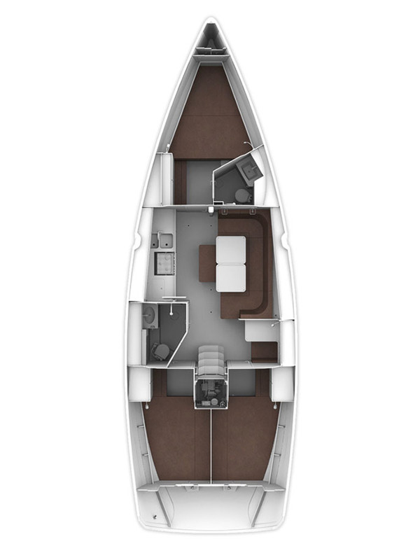 Bavaria Cruiser 41 (3 cab) Sketch