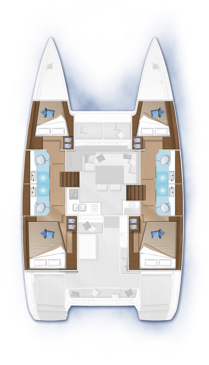 Lagoon 40 (4+2Cab/4wc) Sketch