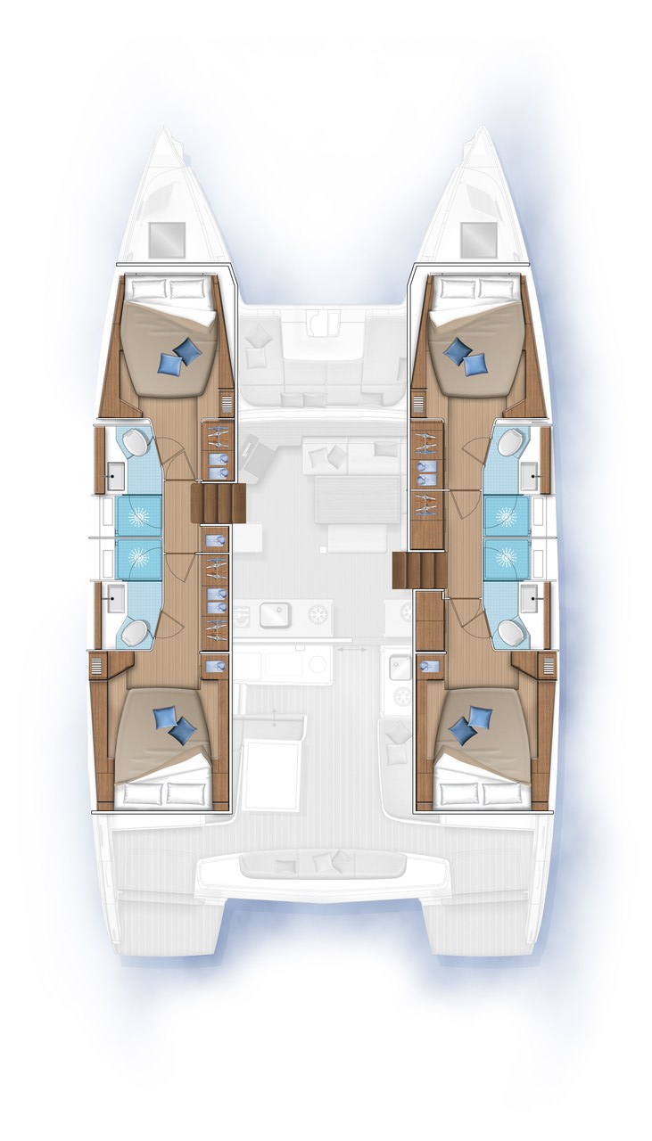 Lagoon 46 (4+2cab) Sketch