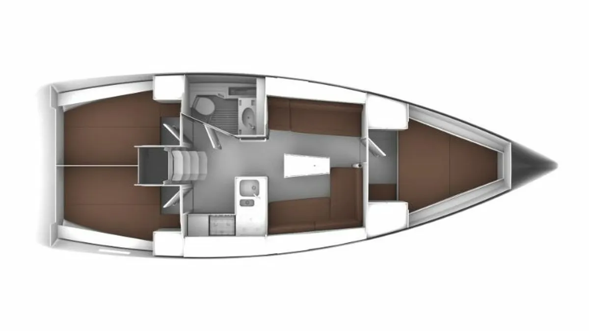 Bavaria Cruiser 37 (3 cab) Sketch