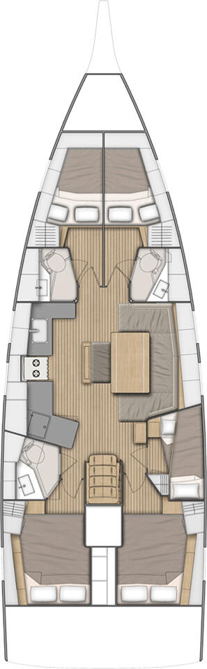 Oceanis 46.1 (5cab/3wc) Sketch