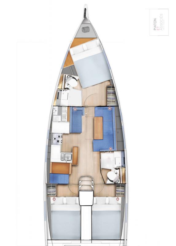 Sun Odyssey 410 (3cab) Sketch