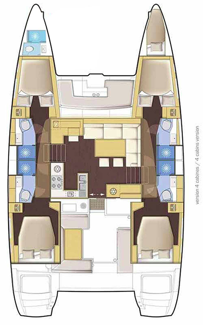 Lagoon 46 (4+2cab) Sketch